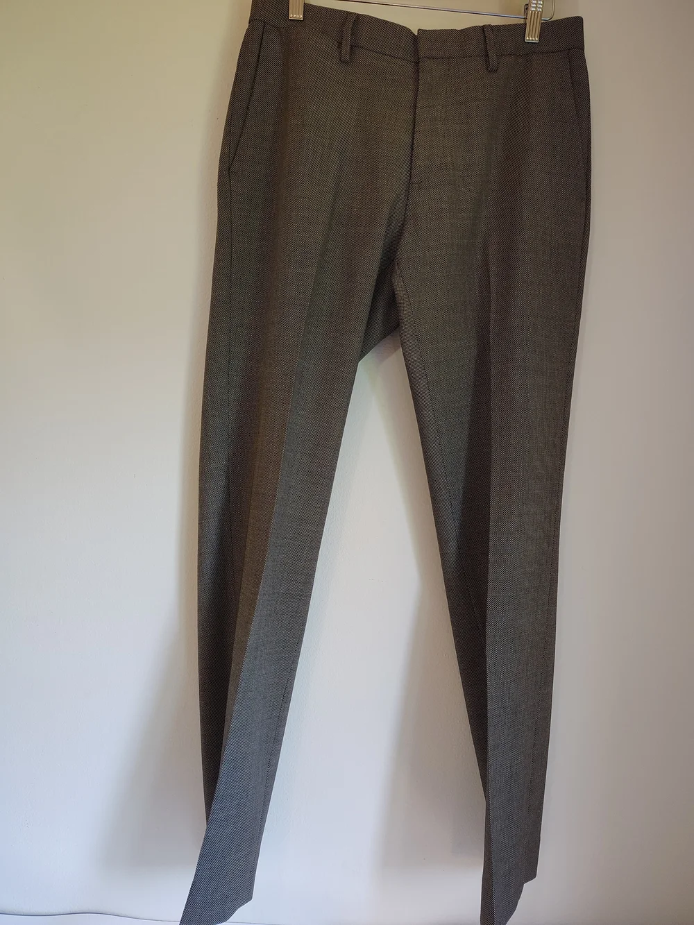 Banana Republic Marzotto Mills Wool Gray/Brownish Mens Slim Fit Pants 30x32